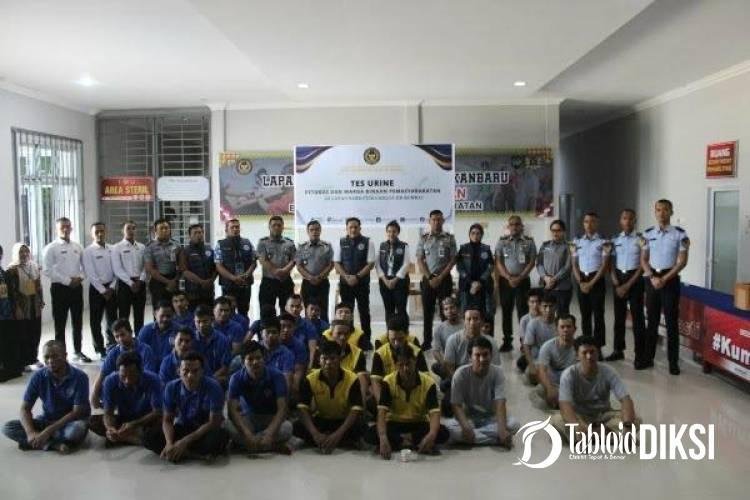 Dukung Program Menimipas, Lapas Narkotika Rumbai Lakukan Tes Urine