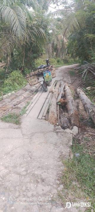 Jembatan Danau Topang Memprihatinkan, Warga Pinta Tanggap Darurat ! 
