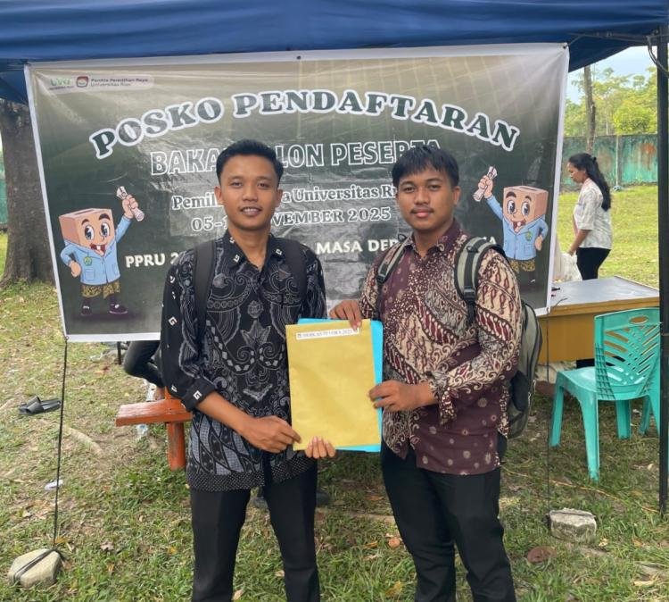 Resmi Mendaftar, Fauzan-Dion Siap Perjuangkan Hak-Hak Mahasiswa UNRI