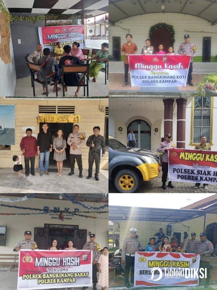 Polres Kampar Merajut Kebersamaan di Minggu Kasih, Kapolres: Kepercayaan Masyarakat Motivasi Kami!