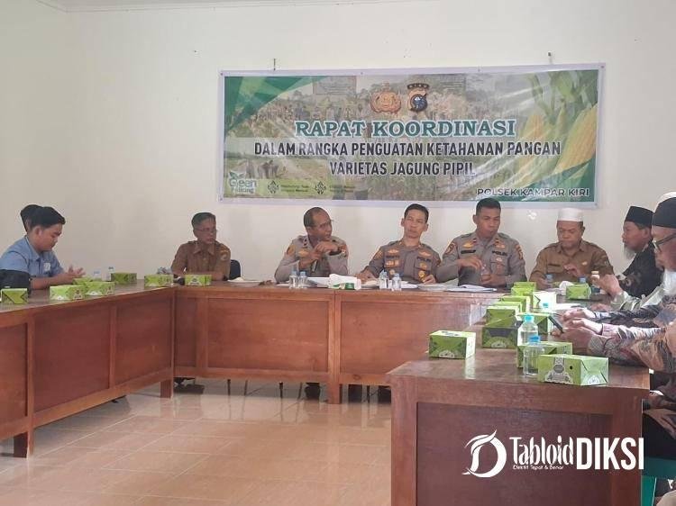 Polsek Kampar Kiri Dukung Program Asta Cita Presiden dengan Rapat Koordinasi Jagung Pipil
