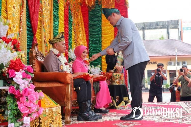 Agung Nugroho Hadiri Farewell and Welcome Kapolresta Pekanbaru