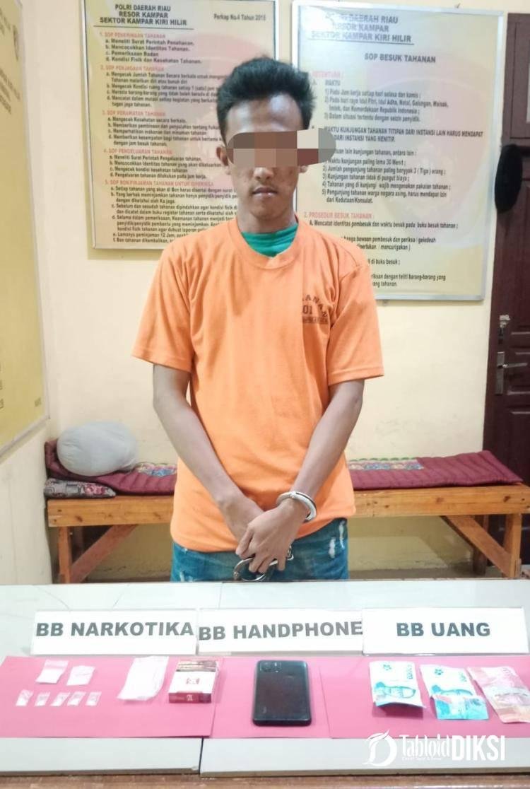 4,12 Gram Shabu di Ungkap, Pengedar di Ciduk Polsek Kampar Kiri Hilir