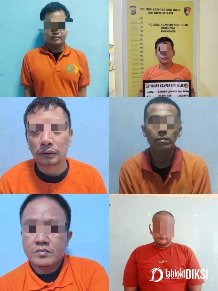 Polsek Kampar Kiri Hilir Tangkap 6 Pelaku Penipuan Bermodus Jual Sepeda Listrik Setelah Tindak Lanjut Mendalam