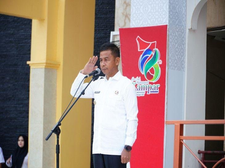 Pemkab Kampar Gelar Apel Gabungan Pasca Idul Fitri, Tekankan Disiplin ASN