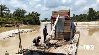 Polsek Kampar Kiri Tekan Penambangan Emas Tanpa Izin di Sungai Tesso