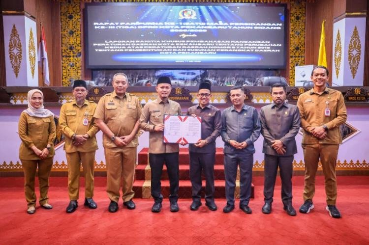 DPRD Pekanbaru Sahkan Ranperda Perubahan OPD, Dua Dinas Baru Disiapkan