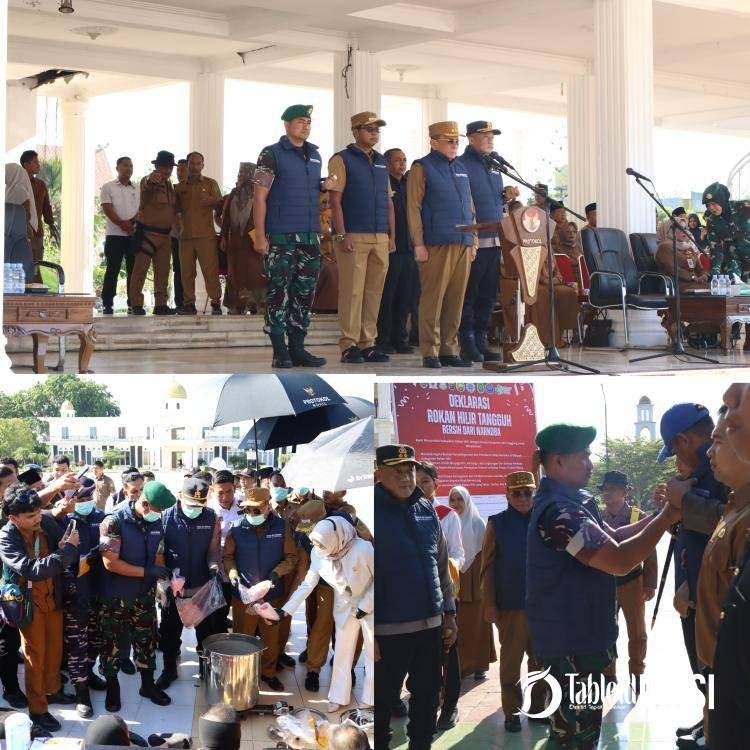 Dandim 0321/Rohil Hadiri Apel Kesiapan Satgas Anti Narkoba Tingkat Kabupaten Rokan Hilir 