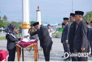 Empat Putra Daerah Dilantik di Depan Istana Siak, Bupati Afni Tegaskan Reformasi Birokrasi Berbasis Merit