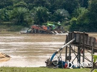 Aktivitas PETI di Aliran Sungai Inhu, Publik Tunggu Implementasi Green Policing Polda Riau