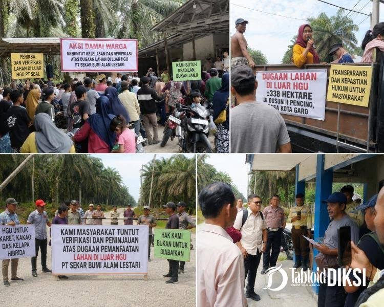 Tapung Hilir Mencekam, Ratusan Warga Pertanyakan Dugaan Pemanfaatan Lahan di Luar HGU PT SBAL
