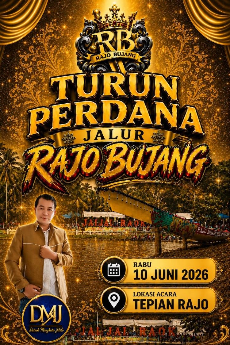 Turun Perdana Jalur Rajo Bujang Siap Meriahkan Pacu Jalur 2026 