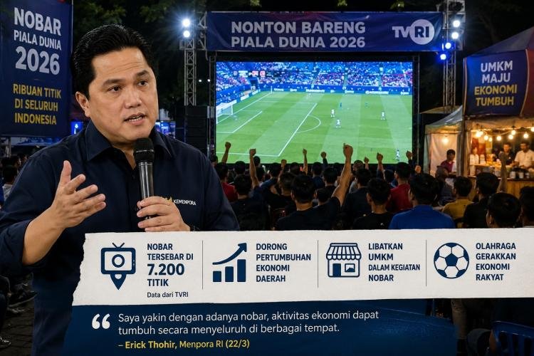 Ribuan Titik Nobar Piala Dunia 2026, Menpora Apresiasi Antusiasme Publik