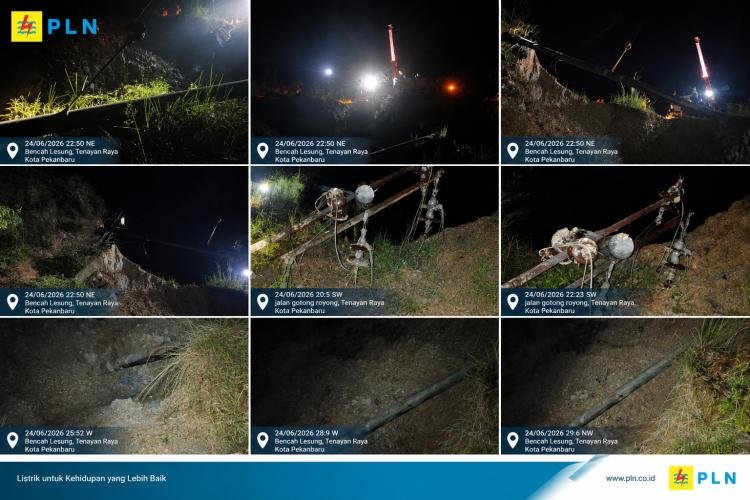PLN Minta Maaf, Sebut Gangguan Dipicu Longsor yang Robohkan Tiang Listrik