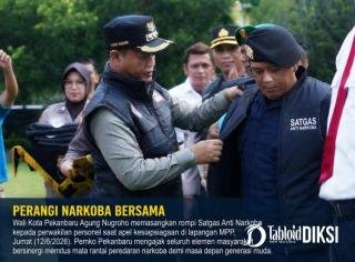 Rompi Satgas Disematkan, Pekanbaru Perkuat Gerakan Bersih Narkoba