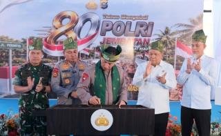 80 Jembatan Merah Putih Presisi di Riau di Resmikan Kapolri 