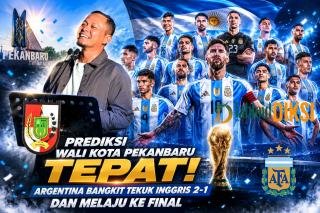 Prediksi Wali Kota Pekanbaru Tepat! Argentina Bangkit Tekuk Inggris 2-1 dan Melaju ke Final