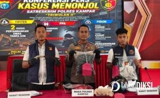 Polres Kampar Berhasil Bongkar 6 Kasus Besar Sekaligus, dari PETI hingga Pembunuhan