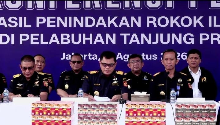 Bea Cukai Gagalkan Pengiriman 8,96 Juta Batang Rokok Ilegal