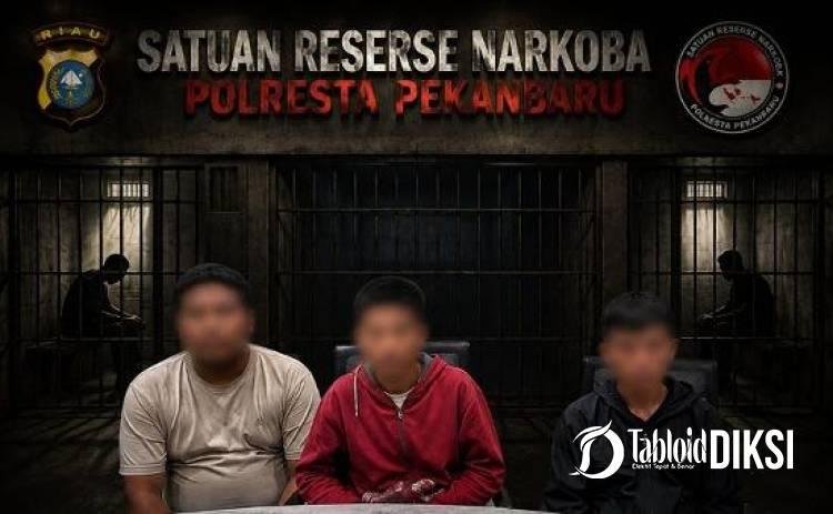 Semalam, Polisi Bekuk 3 Pengedar Sabu di 2 Lokasi Pekanbaru, 12,46 Gram Barang Bukti Disita