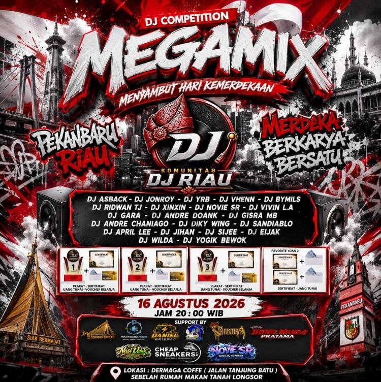 DJ Competition Megamix Riau Semakin Meriah, Berbagai Daerah Ikut Kompetisi
