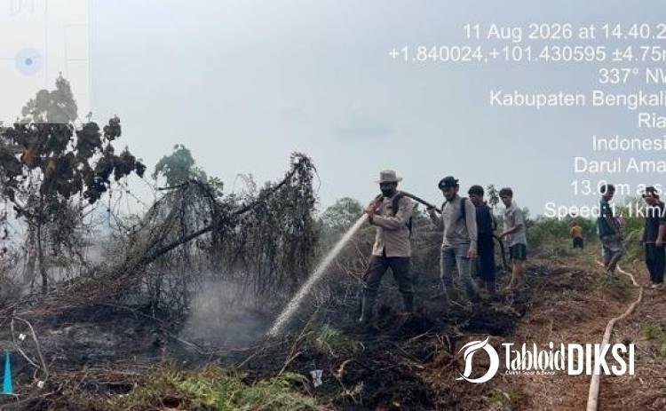 Karhutla Bengkalis Mengganas, Buluh Apo Masih Sisakan Titik Api
