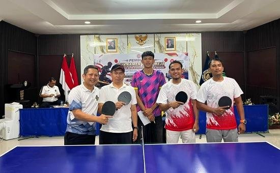 Bukan Sekadar Menang, Lapas Pekanbaru Kuasai Podium Tenis Meja UPT se-Pekanbaru