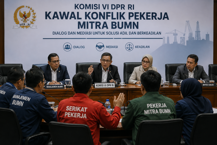 Komisi VI DPR RI Kawal Koflik Pekerja Mitra BUMN