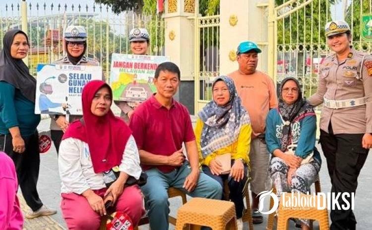 Polantas Karib Sambangi CFD Pekanbaru, Warga Antusias Foto Bareng Polisi