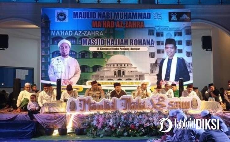 Ribuan Jemaah Padati Maulid Nabi di Ponpes UAS, Kapolres Kampar Turun Langsung Kawal Keamanan