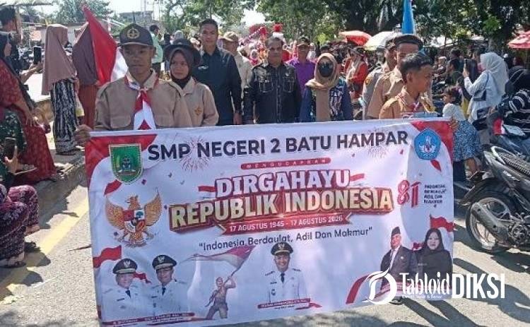 Warga Batu Hampar Kobarkan Semangat Kemerdekaan, Polsek Batu Hampar Lakukan Pengamanan