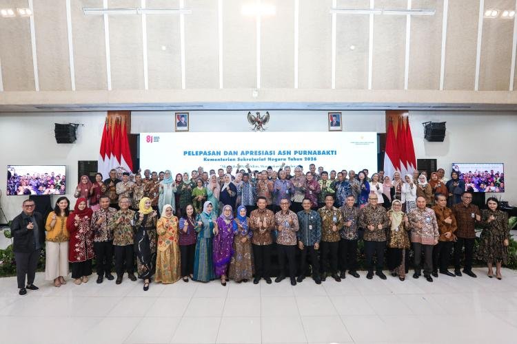 Kemensetneg Apresiasi 63 ASN yang Masuki Purna Tugas