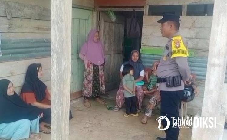 Sambangi Warga Sungai Sialang, Polisi Tekankan 3 Ancaman: Narkoba, Hoaks dan Karhutla