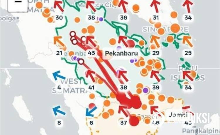 Kampar Diselimuti Asap, 98 Hotspot Jambi Jadi Sorotan