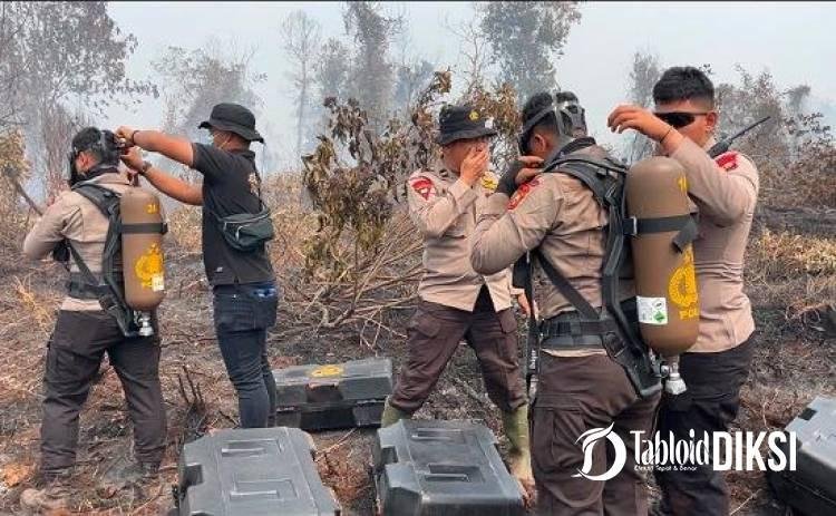 Brimob Polda Riau Pakai Alat PBA Hadapi Situasi Ekstrem 