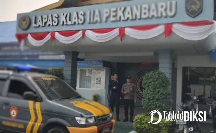 Masuk Jam Rawan, Polisi Patroli Rutan Pekanbaru Cegah Gangguan Keamanan
