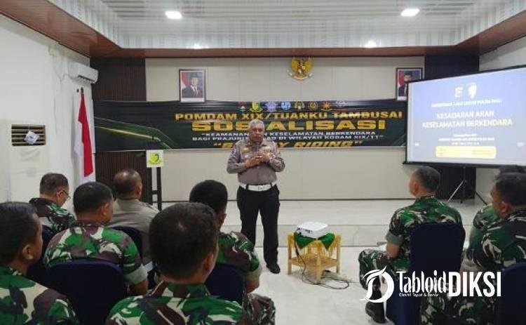 Ditlantas Polda Riau Ingatkan Prajurit Pomdam: Keselamatan Berkendara Bukan Sekadar Aturan
