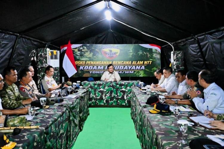Presiden Prabowo Salurkan Bantuan Rp200 Miliar Untuk Penanganan Gempa NTT 