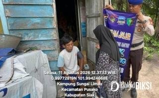 Klinik Terapung Satpolairud Polres Siak Layani Warga Pesisir Siak Dengan Pengobatan Gratis