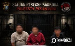 Semalam, Polisi Bekuk 3 Pengedar Sabu di 2 Lokasi Pekanbaru, 12,46 Gram Barang Bukti Disita