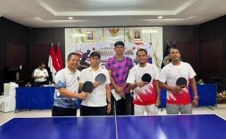 Bukan Sekadar Menang, Lapas Pekanbaru Kuasai Podium Tenis Meja UPT se-Pekanbaru