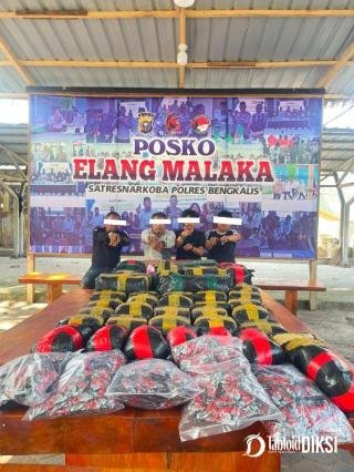 Mobil Yaris Dibuntuti, Polisi Bongkar Gudang Narkoba Bergerak di Bengkalis
