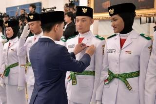 Dikukuhkan, 76 Anggota Paskibraka Siap Jalankan Tugas HUT RI ke-81