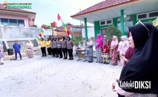 Tanam Pohon Bersama Siswa SLB, Polwan Pekanbaru Tegaskan Pesan Green Policing