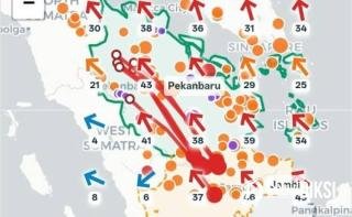 Kampar Diselimuti Asap, 98 Hotspot Jambi Jadi Sorotan