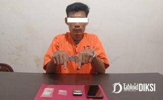 Tim Opsnal Polsek Pinggir Tangkap Pemuda Bawa Sabu, Pemasok Masuk DPO