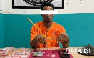 Sabu Disembunyikan di Dua Dompet, Pria 44 Tahun Diciduk Satresnarkoba Polres Bengkalis