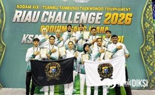 Bripda Al Amin Atlet Brimob Bawa Pulang Emas Taekwondo Piala Kodam XIX
