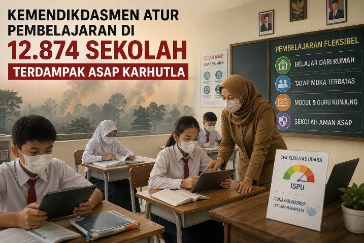 Kualitas Udara di Enam Provinsi Memburuk, Pembelajaran 12.874 Sekolah Dialihkan ke Rumah