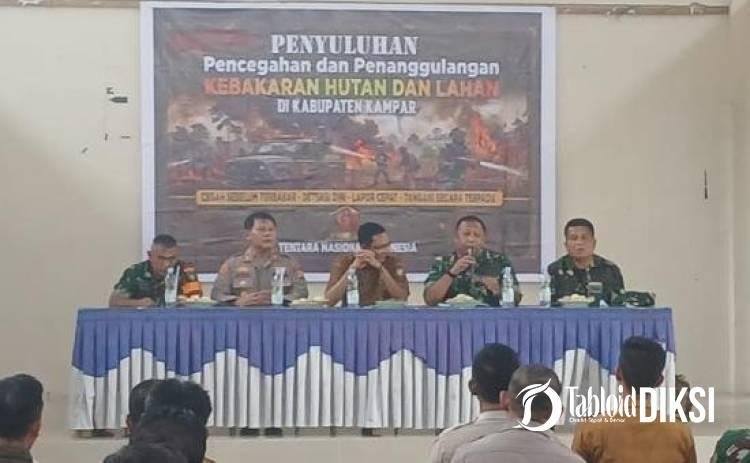 Bukan Sekadar Padamkan Api, TNI-Polri dan Desa Kampar Gebrak Pencegahan Karhutla